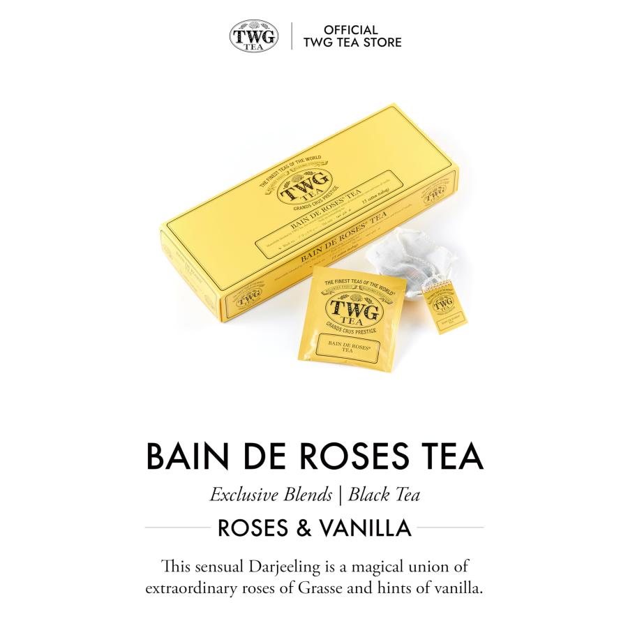 TWG Tea】Bain de Roses Tea（バンドゥローズ）｜ティーバッグ 2.5g×15
