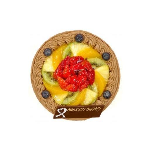 CAKE EXPRESS アレルギー対応 フルーツ生チョコクリームケーキ 5号 15cm 4〜6名様用_2