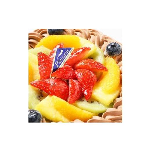 CAKE EXPRESS アレルギー対応 フルーツ生チョコクリームケーキ 5号 15cm 4〜6名様用_3