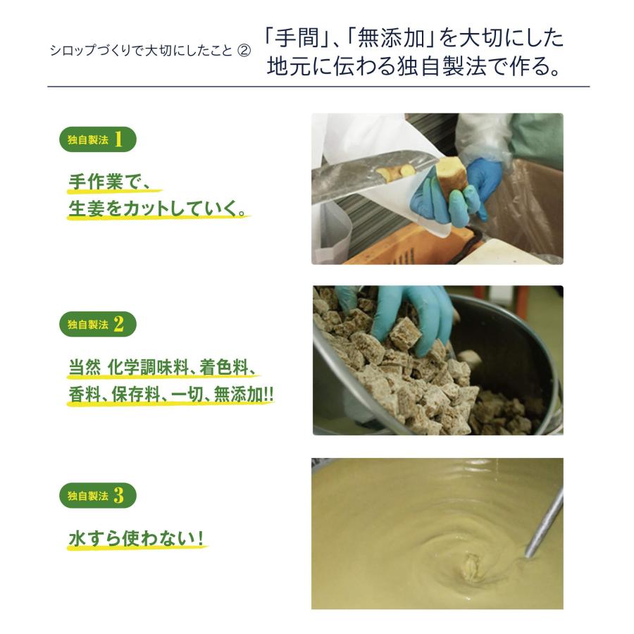九州アスリート食品 長崎県産 生姜シロップ ジンジャーシロップ 国産 (3本)_4