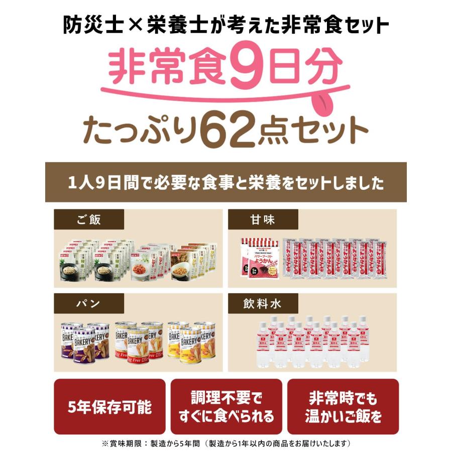 非常食 仕かける9日分 長日月5年保護すること 膳だて不必要でそのまま好いたらしい 非常食 食料雑貨類熱する仕かけるで温めて食べられる お匙付 保護すること食 防災 取っておく (非常食9日