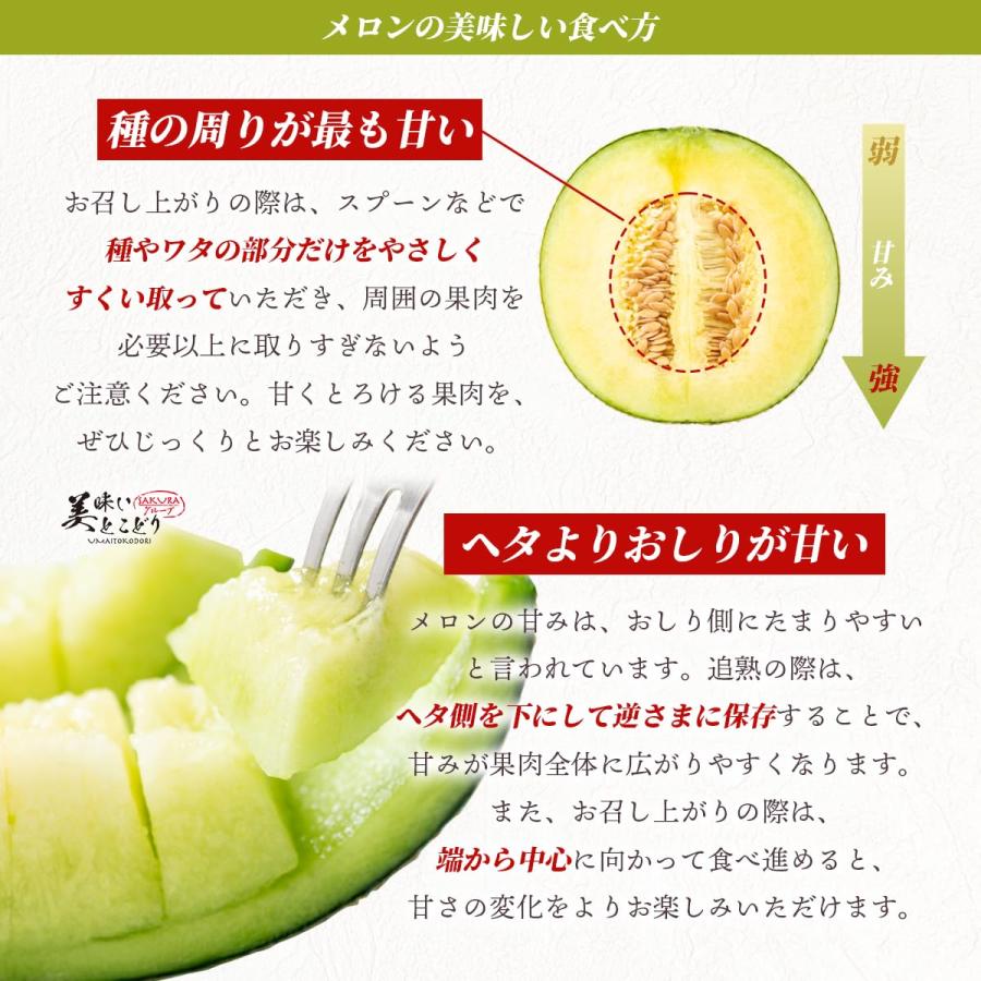美味いとこどり マスクメロン 木箱 完熟 高級 特秀A ※野菜ソムリエが選別 メロン ギフト 贈り物_5