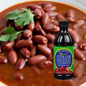 Marliss The Original Red Bean Color.Frijoles Colorados XL 16オンス レッドフードカラー、グ