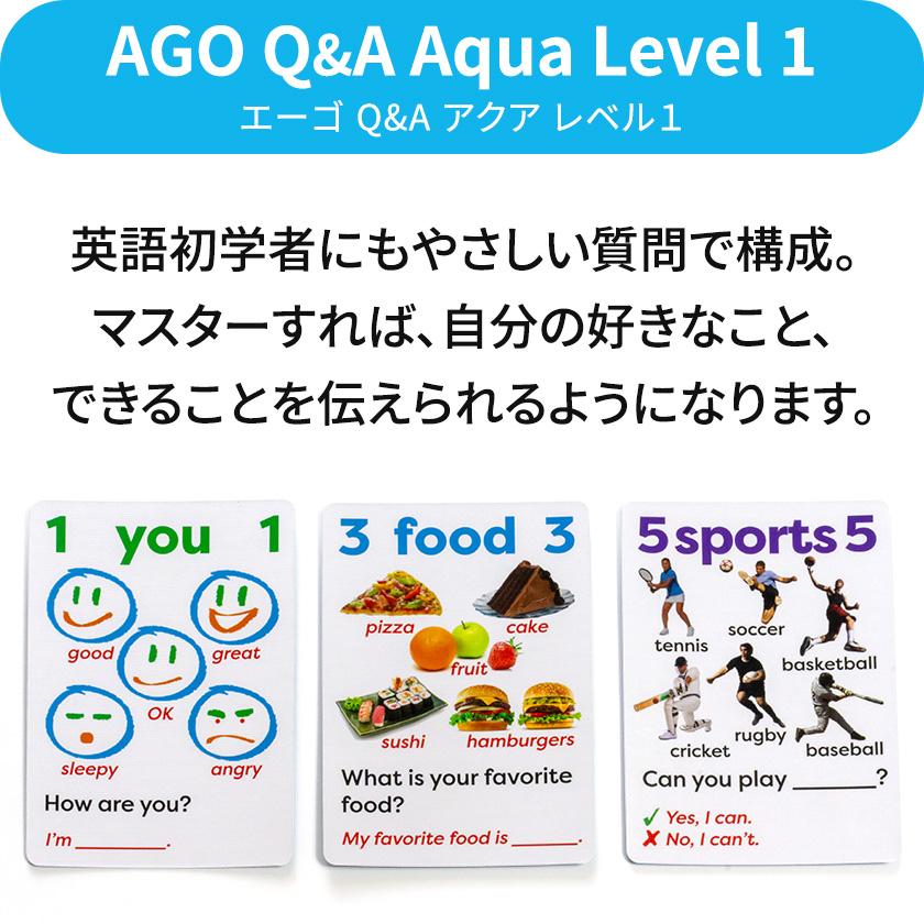 AGO Q&A カードゲーム 3レベルセット 第2版 ボックスセット 英語教材