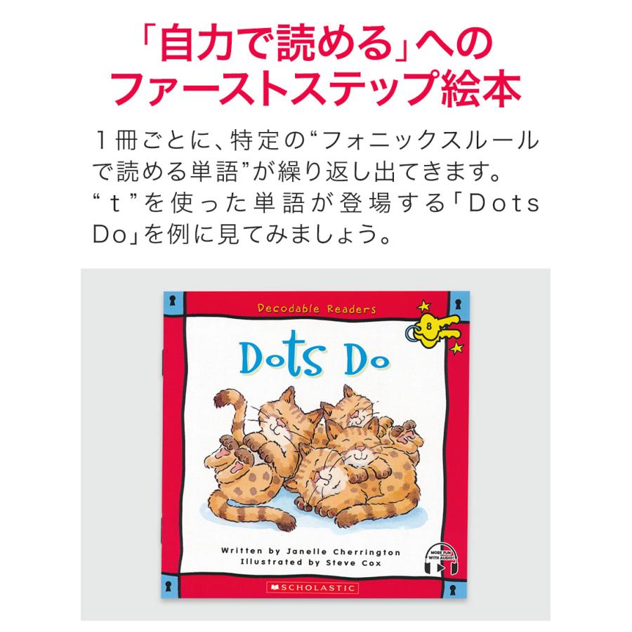 SCHOLASTIC Decodable Readers レベルA アプリ 音声付き 英語絵本 20冊