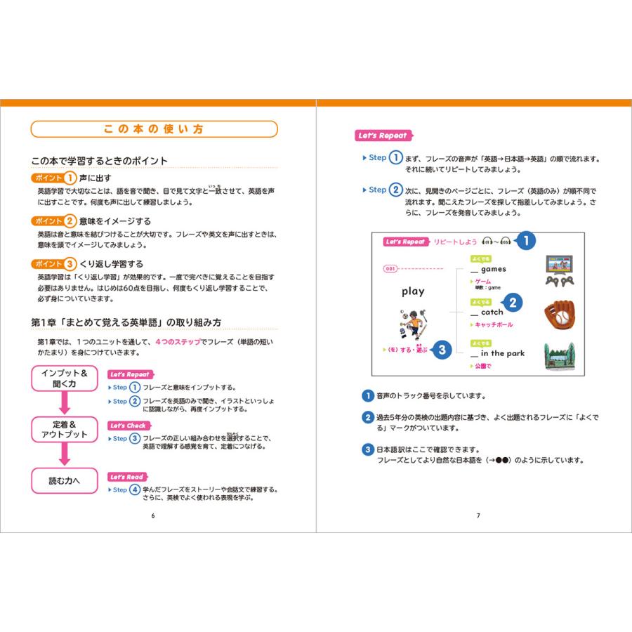まとめて覚える 英検4級 イラスト英単語 アスク出版 単語の組み合わせ