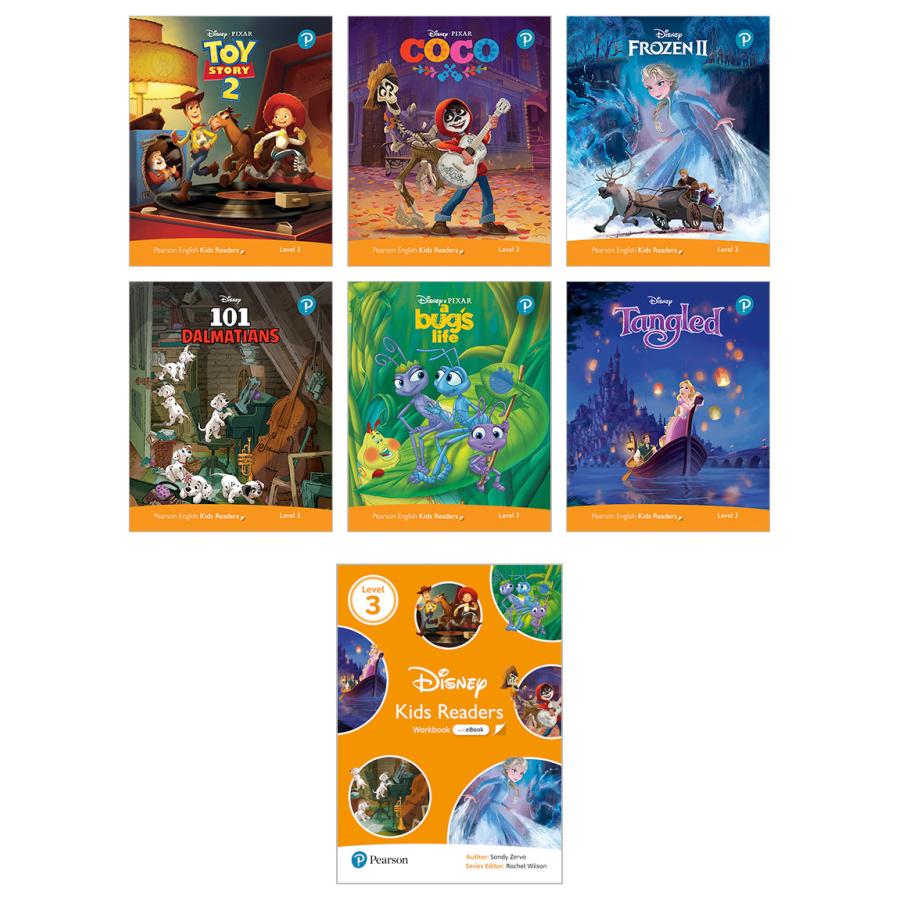 ディズニー 絵本 英語 Disney Kids Readers Level3 Pack 英語絵本 6冊