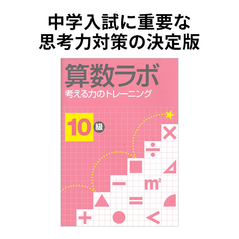 算数ラボ 10級 新学社 思考力検定サポート教材 入試に必要な考える力