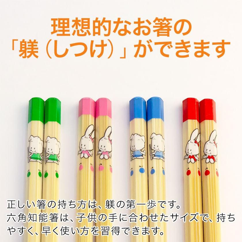 箸 子供 六角 六角知能箸 せいわ 日本製 正規品 食洗機対応 矯正箸 おはしのミニブック付き 滑り止め 幼児 子供用 お箸トレーニング 2歳 3歳 4歳 5歳 6歳｜eigoden｜02