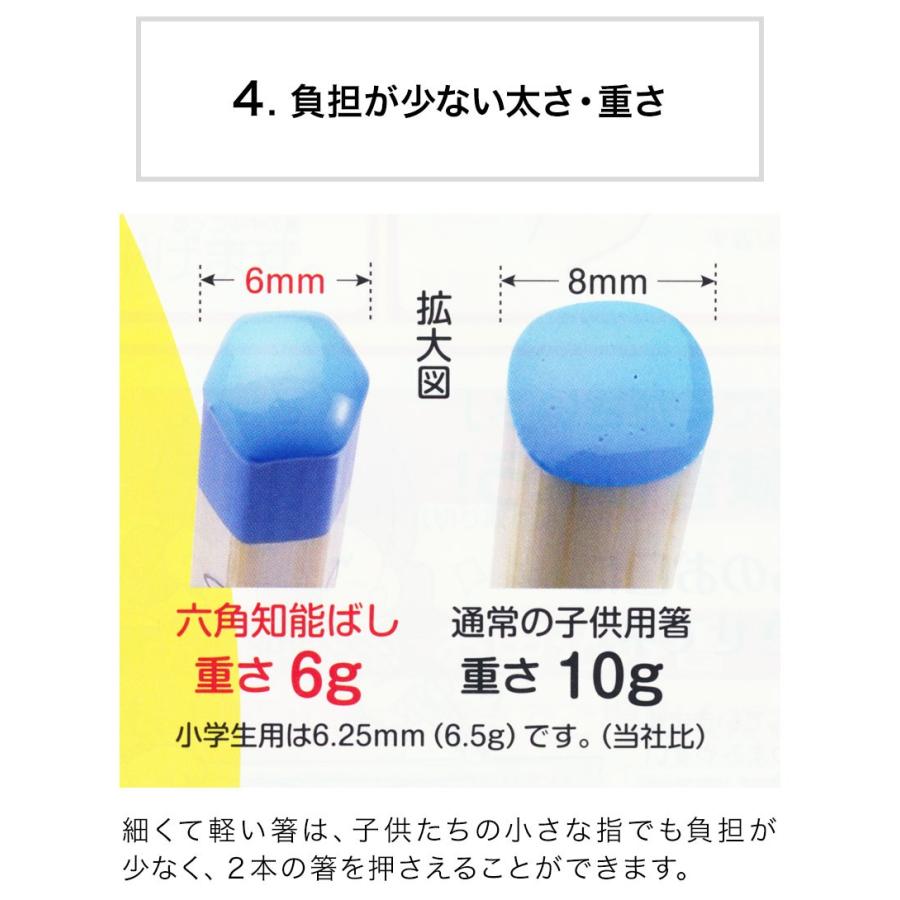 箸 子供 六角知能箸 せいわ 日本製 正規品 食洗機対応 六角箸 おはしの
