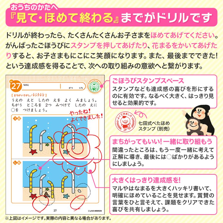 七田式 知力ドリル 2歳 3歳 10冊セット しちだ 問題集 ドリル 七田 幼児 子供 子供用 七田メソッド ワークブック シルバーバック｜eigoden｜12