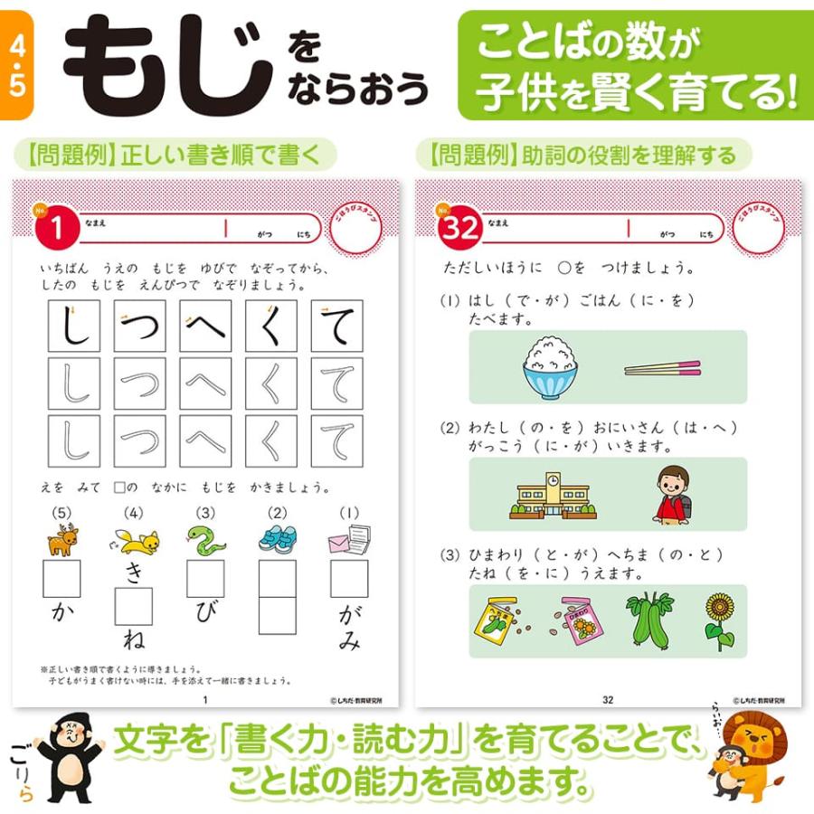 シルバーバック 七田式 知力ドリル 4歳 5歳 8冊セット しちだ 問題集