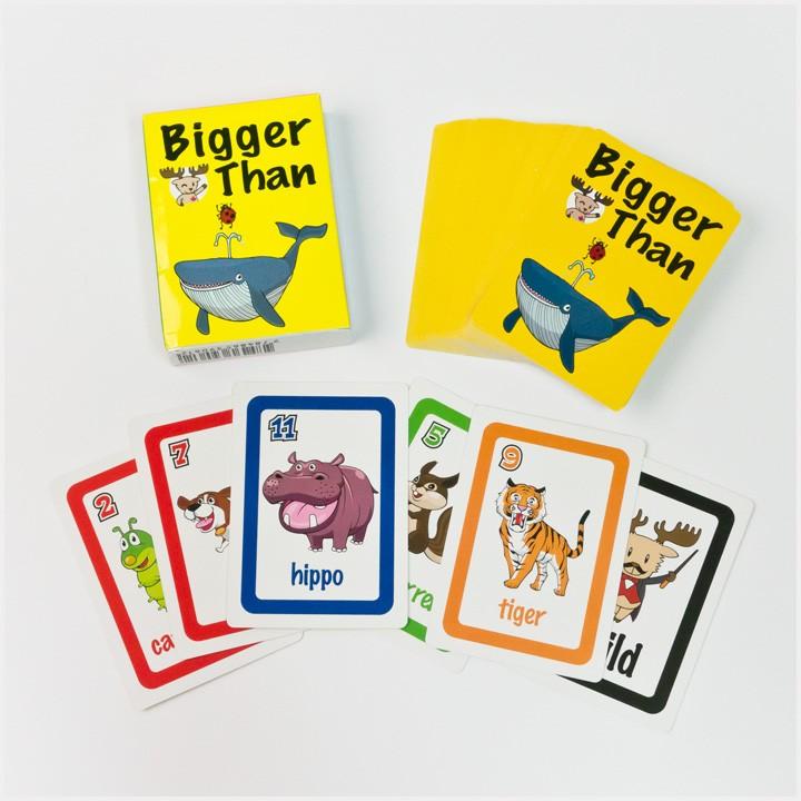 Bigger Than Card Game ビッガーザンカードゲーム 動物英単語 カード