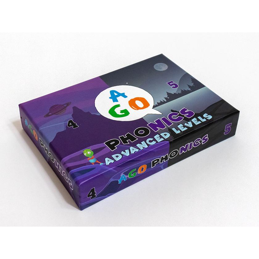 AGO PHONICS ADVANCED LEVELS 4&5 set カードゲームで英語の音のルール
