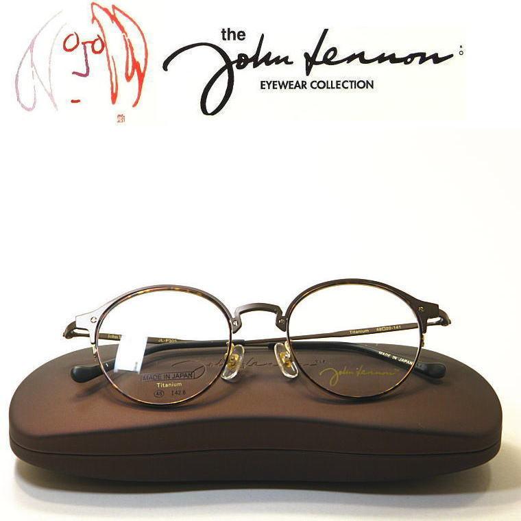 新型・あの伝説が復活!!John Lennon（ジョンレノン）度付きレンズ付セット【john lennon】丸メガネ【JL-P305-C1】送料無料　日本製