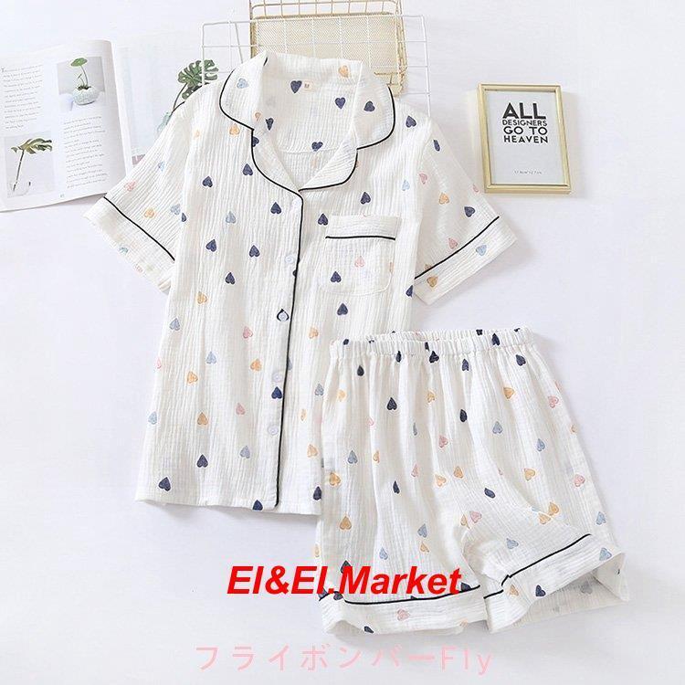 下着 靴下 部屋着 ビジネスバック パジャマレディース春夏半袖パジャマ前開きショットパンツ綿100 ルームウェア上下セット心柄パジャマ可愛い部屋着 韓国風寝巻きパジャマ安い Vlzzmymqpl Www Sakphotography Com