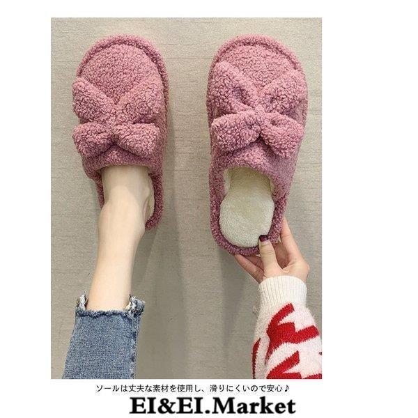 ボアスリッパ レディース ファー ルームシューズ 安い 秋冬 かわいい リボン メンズ 裏起毛 厚手 もこもこ ふわふわ あったか 室内履き 秋新作 Eihi Mlx Ei Ei Market 通販 Yahoo ショッピング