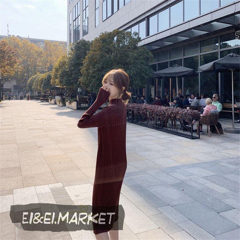 ニットワンピース レディース 冬 きれいめ 韓国ファッション プルオーバー ロングセーター トップス 秋冬 新作 30代 40代 50代 長袖 通勤 ワンピース アウター 初回限定