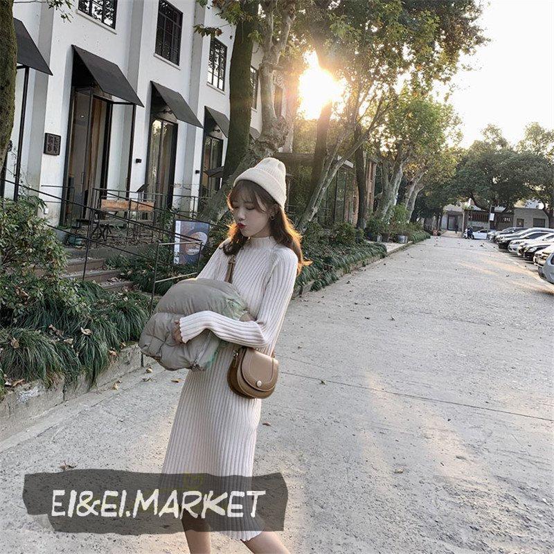 ニットワンピース レディース 冬 きれいめ 韓国ファッション プルオーバー ロングセーター トップス 秋冬 新作 30代 40代 50代 長袖 通勤 ワンピース アウター 初回限定