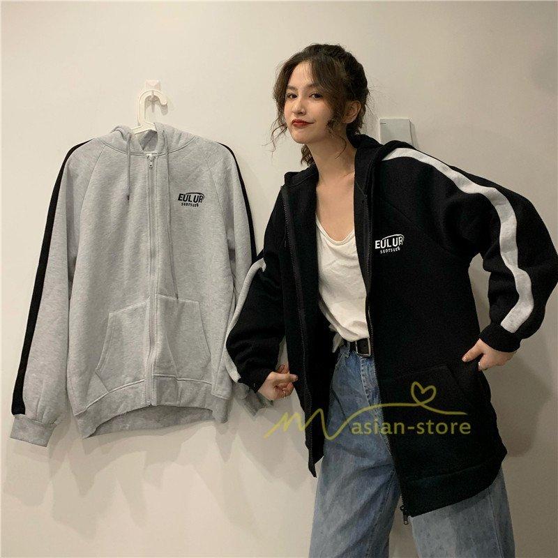 パーカー レディース スウェットパーカー 前開き スウェットジャケット スウェット ゆったり トレーナー 秋 ジャケット 春 代30代40代 着痩せ ファッション 予約販売品