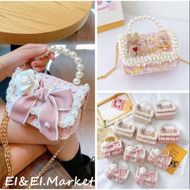 即出荷 ハンドバッグ キッズバッグ キッズ ショルダーバッグ 子供 女の子 かわいい プレゼント 小学生 幼児 ポシェット 通園 斜め掛けバッグ 移動ポケット ピンク