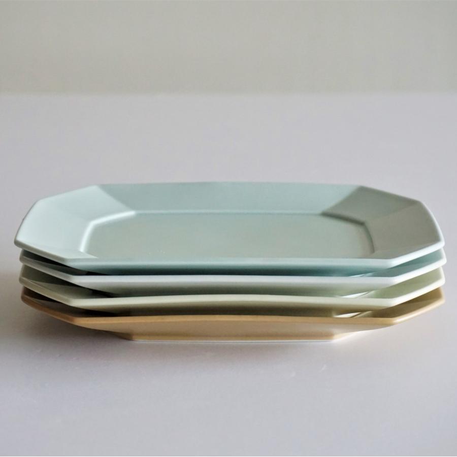 波佐見焼】角プレートМ 永峰窯 eiho-porcelain ケーキ皿 取り皿
