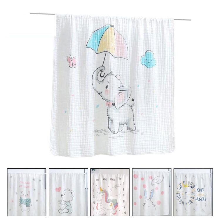 赤ちゃん おくるみ ベビー タオルケット ブランケット バスタオル ガーゼ コットン 柄 通気 ふんわり ガーゼタオル 湯上りタオル towel019 Eiikobig 通販 Yahoo ショッピング