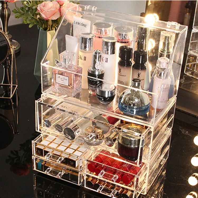 メイクアップボックス コスメボックス メイクケース シンプル 大容量 メイクボックス ジュエリーボックス 化粧箱 メイク収納 美容 プロ仕様 トラベル Sagaretxe Net