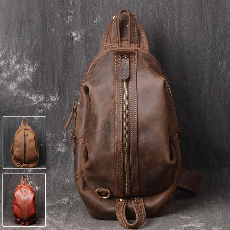 最高の ボディバッグ メンズ 本革 2way 縦型 斜め掛け ショルダーバッグ ビンテージ 自転車 鞄 レザー ワンショルダー カジュアル 機能性 お歳暮 Www Kslcity Com My