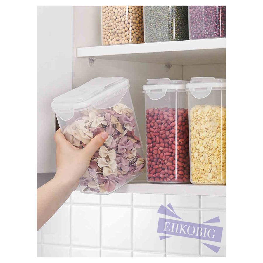 保存容器 フードコンテナ 蓋付き 食品 ストッカー 小物 収納ケース 密閉 密封 透明容器 乾物ストッカー おしゃれ 食品保存容器 食品 お米 ナッツ Sealedtank016 Eiikobig 通販 Yahoo ショッピング