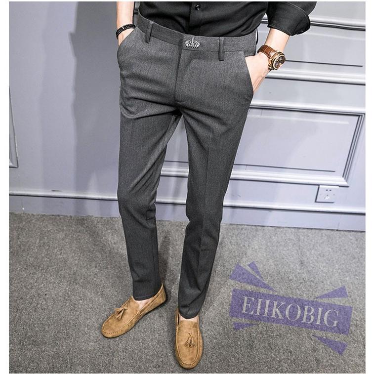 スラックス メンズ チノパン ビジネスパンツ テーパードパンツ ビジネス カジュアル スタイリッシュ 春秋 ビジネス スーツパンツ 男性用 紳士 細身 スリム美脚 Xzku028 Eiikobig 通販 Yahoo ショッピング