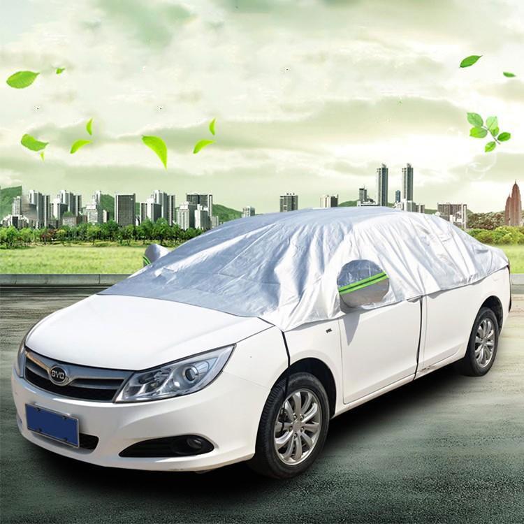 Bostar カーボディーカバー 水 塵 輻射 紫外線 鳥の糞防止 黄砂 Pm2 5対策 ハーフボディーカバー 1年中使える 簡単装着 三 の車対応 新作揃え