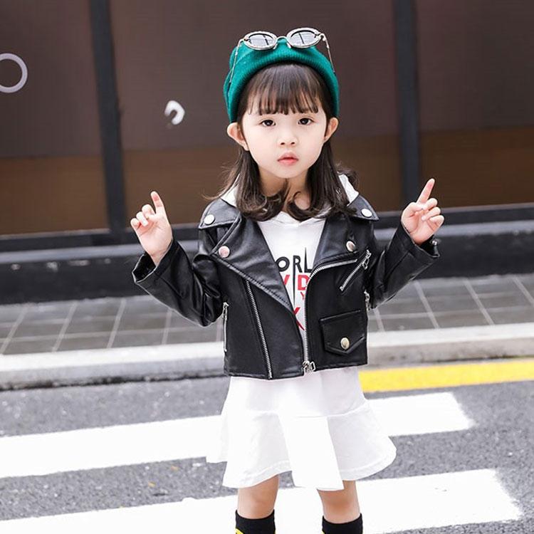 キッズ革ジャン 秋冬 レザージャケット 女の子 ライダースジャケット 子供服 ジャンパ オシャレ アウター 防寒防風 Hwerner Dk