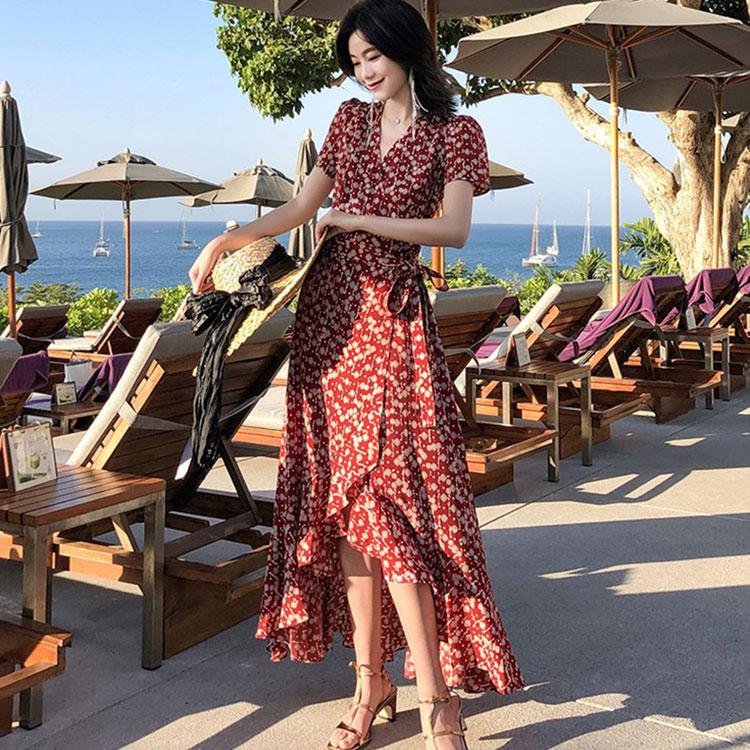 リゾートワンピース 旅行 夏 サマードレス リゾート レディースドレス ビーチドレス スカート 海辺 セクシー Sexy 着痩せ 代30代40代 Y19 Nvsstq148 Eiikobig 通販 Yahoo ショッピング