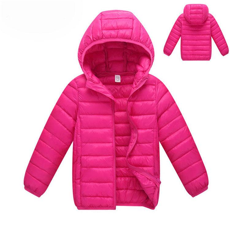 ユニクロ ダウンジャケット キッズ150 フードあり グレー 男女