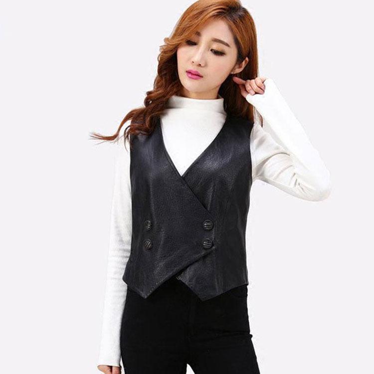 海外輸入 春夏秋冬 本革 ベスト レディース レザーベスト ジレベスト ベスト前開き チョッキ バイク用ベスト 通勤 カジュアル フォーマル 送料込 Kuljic Com