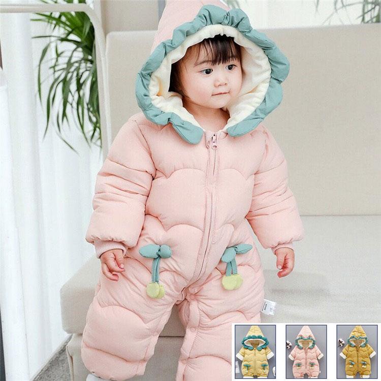 長袖 ロンパース 超激得sale 防寒着 つなぎ 秋冬 新生児 幼児 百日祝い ベビー服 出産祝い 赤ちゃん ジャンプスーツ 女の子 カバーオール