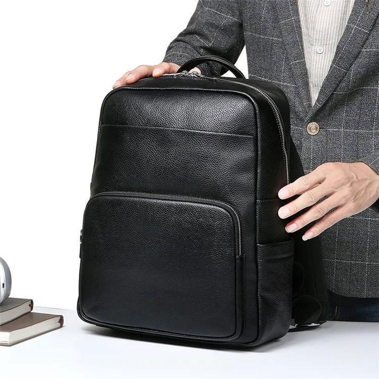 幅広type リュック メンズ リュックサック 本革 デイパック ビジネス バックパック レザー 通勤通学 旅行 出張 アウトドア 自転車鞄 カバン Www Retailspa Co Uk