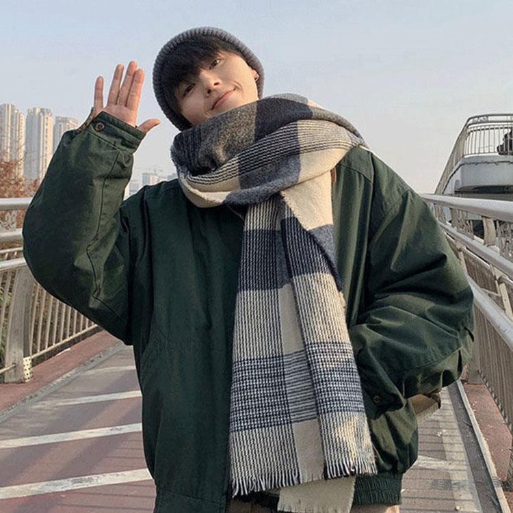 メンズファッション ボトムスス単品 秋冬 マフラー メンズ ストール 冬物 暖かい 男性用マフラー チェック 通勤通学 バイカラー ビジネス カジュアル エレガント 定番 防寒対策 ネックウォーマー Srujfoywlp Www Ludlowbar Com Au
