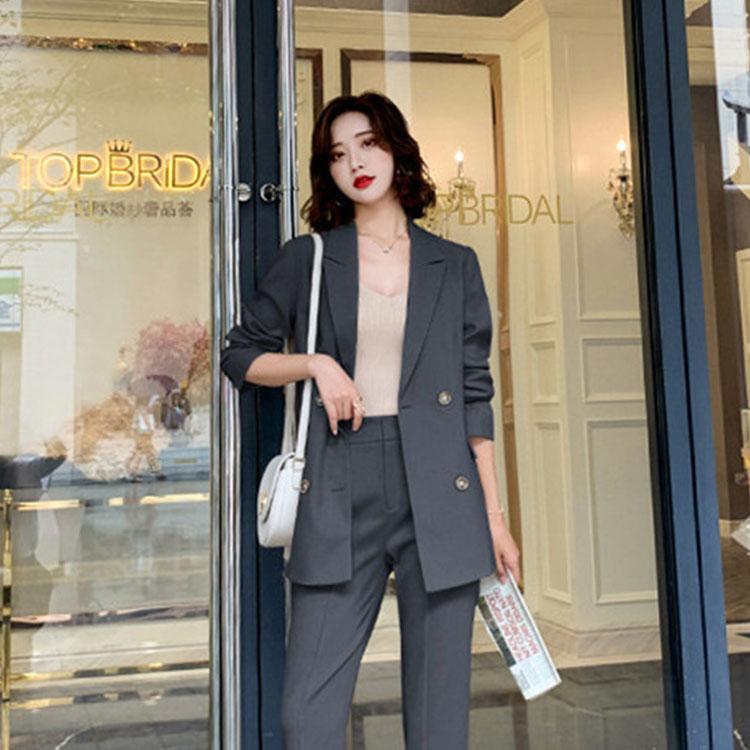 なブランドデザイナー 2点セット レディーススーツ 上下セット パンツスーツ リクルートスーツ 通勤 フォーマル オフィス ビジネス セレモニースーツ 在庫あり特価 Omassci Com