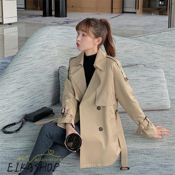話題の行列 レディース トレンチコート チェスターコー スプリングコート 春 レディース トレンチコート 春 卒業式 入学式 カジュアル エレガント ライトアウター 通勤 ショート丈 チェスターコート スプリングコート コート アウター