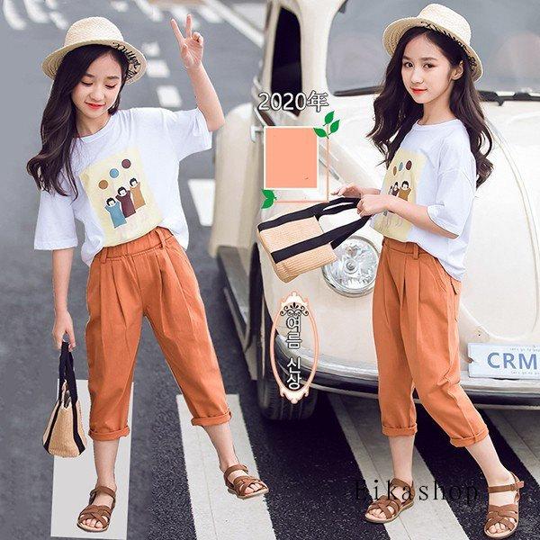 子供服 セットアップ キッズ 女の子 夏 2点セット 上下セット Tシャツ 半袖 ショートパンツ スポーツウェア ジュニア おしゃれ 可愛い カジュアル 小学生 新品 大感謝セール