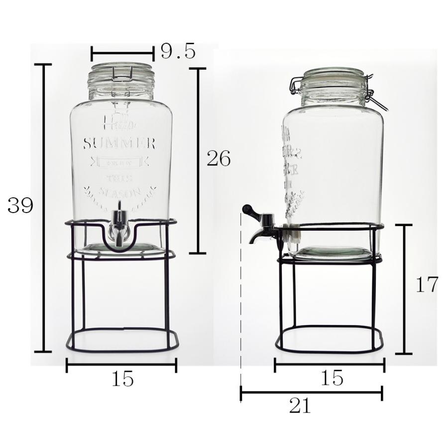 リビング ドリンクサーバー スタンド付き 3L クリア : 永光屋 リビング ドリンクサーバー スタンド付き 3L クリア : 永光屋