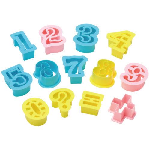 数字 クッキー抜き型 文字0-9 +記号3種 タイガークラウン 日本製