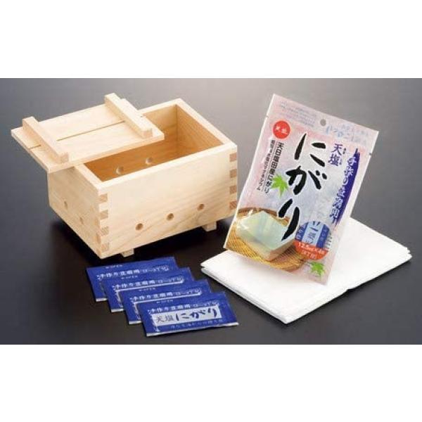 にがり付き] ひのきの豆腐箱 豆腐作り器 YOUBI 桧 木製とうふ型 81688