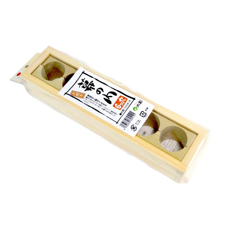 ひのき 俵型おむすび器 幕の内 6ツ穴 [KISOU LIFE] 木創 ヤマコー 国産