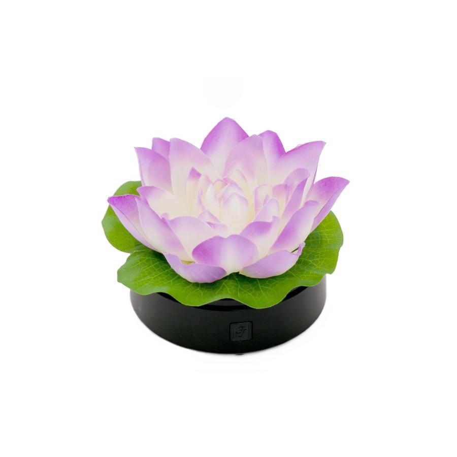 ロータス 蓮花 1個 単品 虹色ゆらぎ紫 ライト FORMOSA 仏花 LEDライト