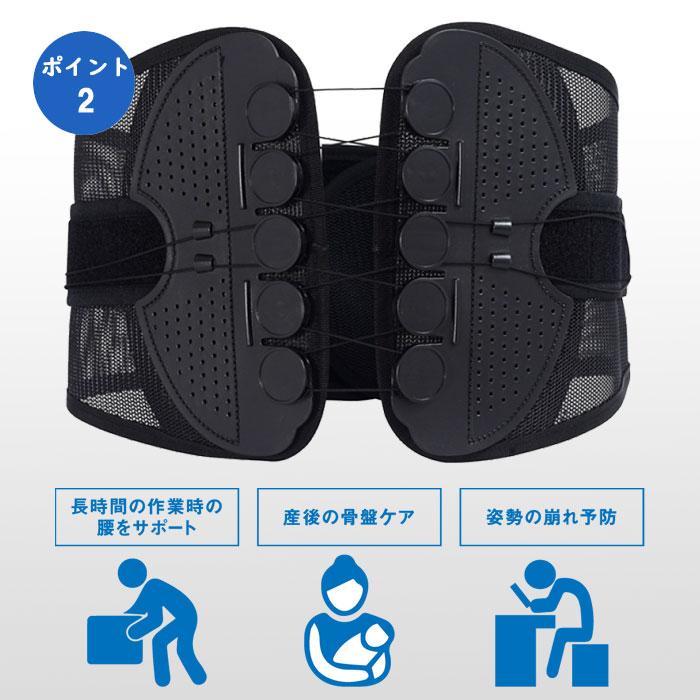 ウエストガードベルト 骨盤ベルト 腰サポーター 腰 コルセット