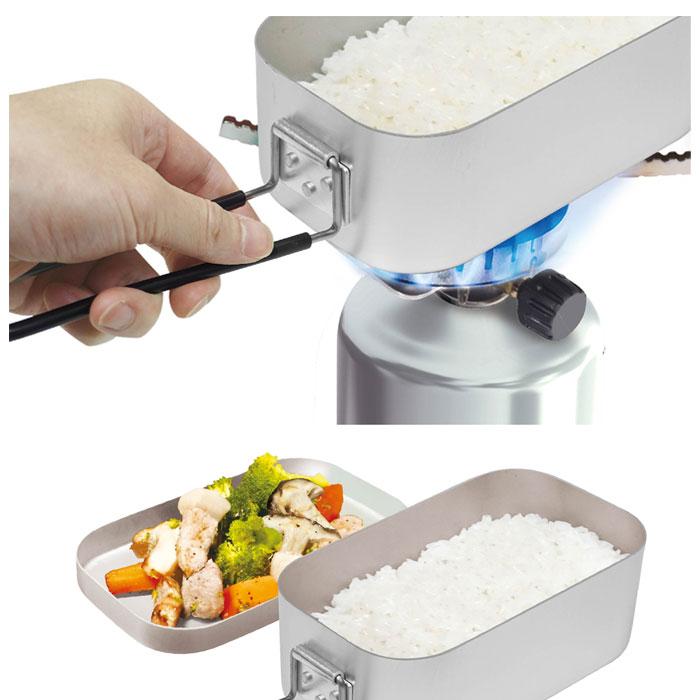Montagna 1合〜2合炊きアルミ製 ライスクッカー 800ml モンターナ 飯盒