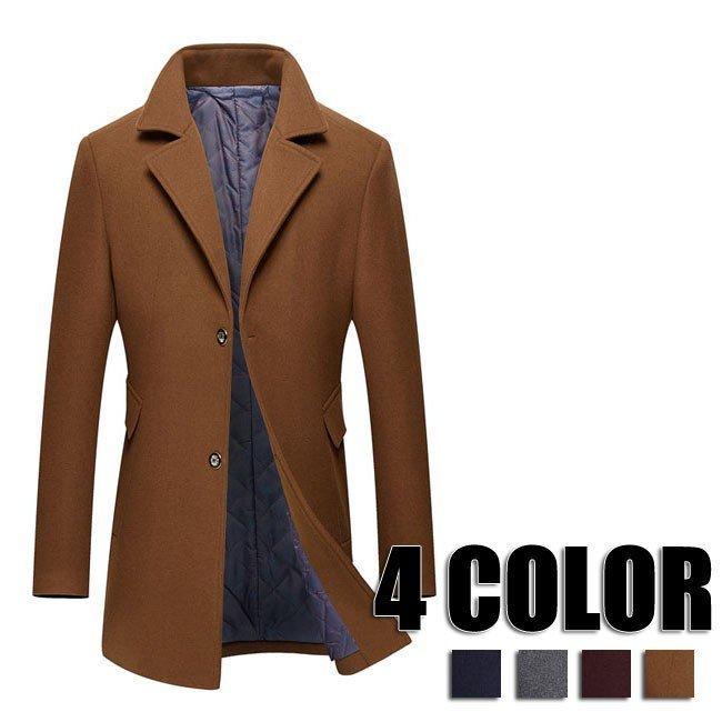 高級ブランド M 冬 秋 ステンカラーコート ジャケット ビジネス 長袖 メンズ アウター チェスターコート メンズ ロングコート L 4色 メンズファッション 4xl 3xl 2xl Xl チェスターコート サイズ Xl Mueblesactivos Com